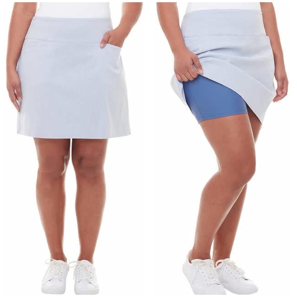 NWOT S.C. & CO. Blue Golf Skort‎ w/ Pockets 360 Tummy Control XL Activewear
